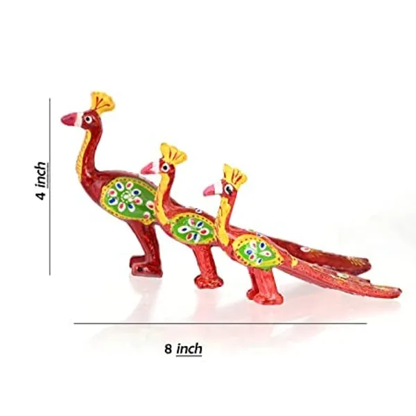 Gold_Handcrafted_Set_Of_3_Showpiece_Peacock_For_Decoration_For_Office,_Home_And_Gift_Purpose_Birthday,_Occasional_Nd_Thankasgiving_Party_(20X10Cm,15X_8Cm,14X8_Cm)_Red