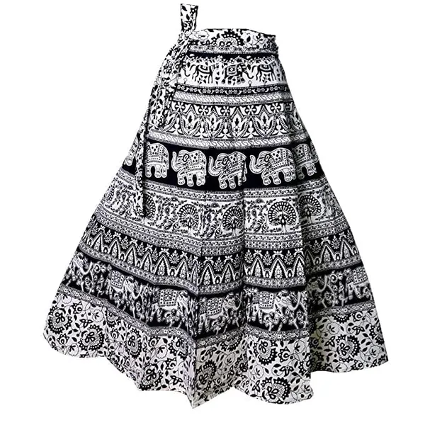 Jaipuri_Tribal_People_Printed_Cotton_Long_Wrappron_&_Skirts_For_Women