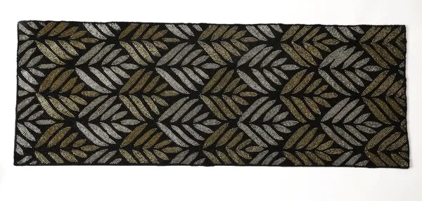 Turquoise_Gorgious_Handcrafted_Beautiful_Beaded_Dinning_Table_Runner_13/36_Black_Desgin
