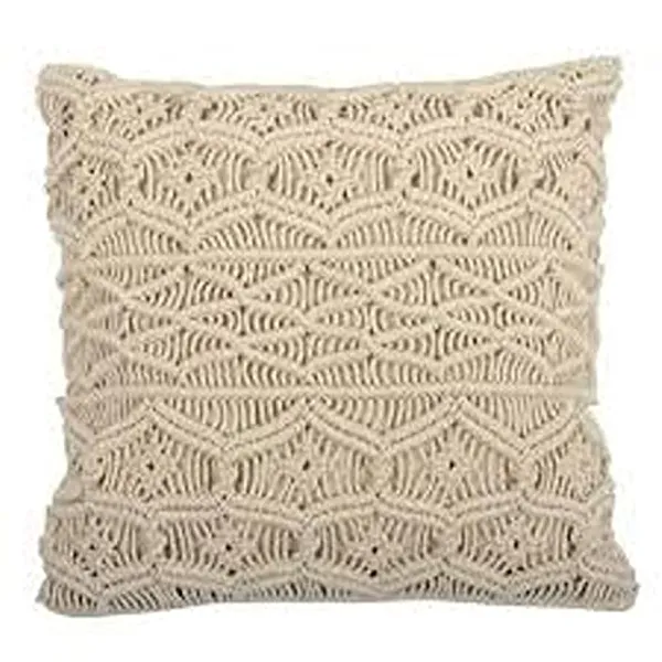 White_Awesome_Cushion_Cover_Macrame_Handmade_Knit_Pillowcases_Floor_Cushion_Cover_Of_Cotton_1_Pc_(16"_X_16"_Inches)