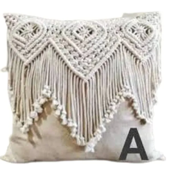 White_Awesome_Cushion_Cover_Macrame_Handmade_Knit_Pillowcases_Floor_Cushion_Cover_Of_Cotton_1_Pc_(16"_X_16"_Inches)
