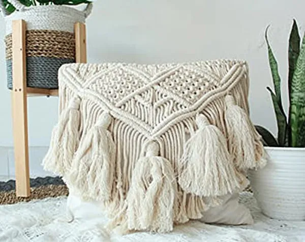White_Awesome_Cushion_Cover_Macrame_Handmade_Knit_Pillowcases_Floor_Cushion_Cover_Of_Cotton_1_Pc_(16"_X_16"_Inches)-Mc067