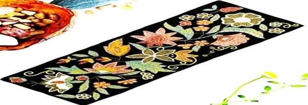 White_&_Purple_Premium_Handcraf_Beautiful_Beaded_Table_Runner_Craftsmanship_(13_*_36_Inch_)