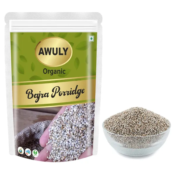 AWULY_Organic_Desi_Bajra_Daliya/Bajri_Khichdi_(Pearl_Millet)_|_Rich_in_Dietary_Fibres_|_Free_from_Sugar,_Cholestrol,_Chemical_Free_&_Pesticides_Free_|_Naturally_Gluten-free_(500)