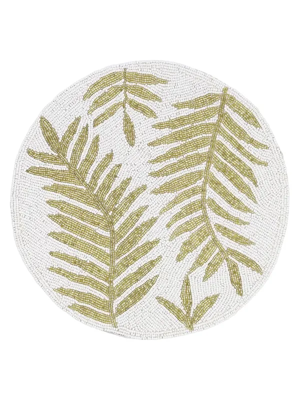 Firozi_Poleyster_Placemats,_Beaded_Design,14_Inch_Gulmohar_Floral_Pattern,_Best_For_Bed-Side_Table/Center_Table,_Dining_Table/Shelves_Pack_Of_2_M0-044