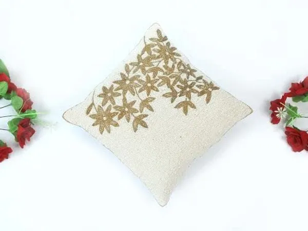 Multicolor_Printed_Cushions_&_Pillows_Case_Beaded_Heart_Pattern_(40.64_Cm*40.64_Cm)_White_Nd_Golden_Emb.