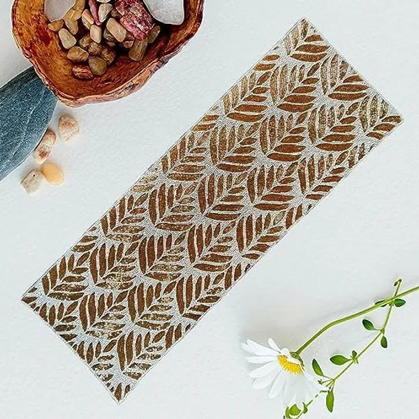 Cream_Premium_Handcraf_Beautiful_Beaded_Table_Runner_Craftsmanship_(13_*_36_Inch_)