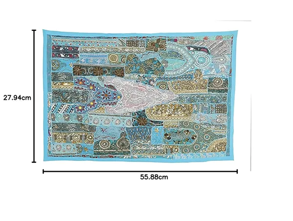 Multicolor_Cotton_Heavy_Embroidery_Patchwork_Wall_Hanging_Tapestry_Beaded_Home_Decor_Wall_Hanging_Wall_Decor_(Turquoise_Beautiful)_(40_X_60)_Pack_Of_1