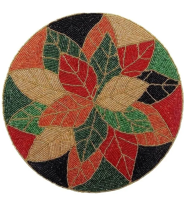 Multicolor_Polyester_&_Polyester_Blend_Handcrafted_Beaded_Round_Place-Mat_For_Center_And_Dinning_Table_(Multicolor)