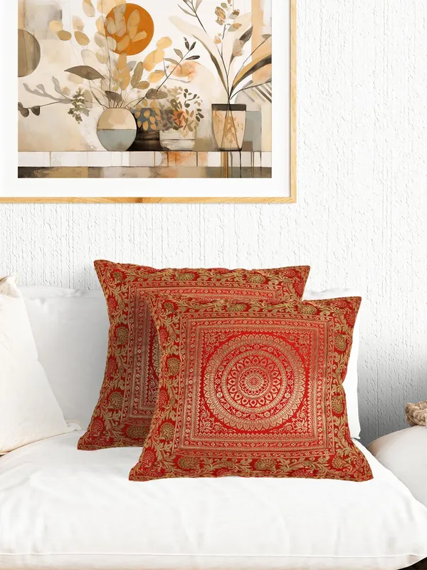 Brown_Silk_Brocade_Embroidery_Silk_Cushion_Nd_Pillow_Covers_(16_X16_Inch)_For_Sofa_Bedroom_Bedroom,_Living_Room,_Office_Pack_Of_2
