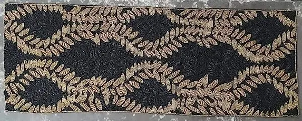 Black_Nd_Golden_Premium_Handcraf_Beautiful_Beaded_Table_Runner_Craftsmanship_(13_*_36_Inch_)