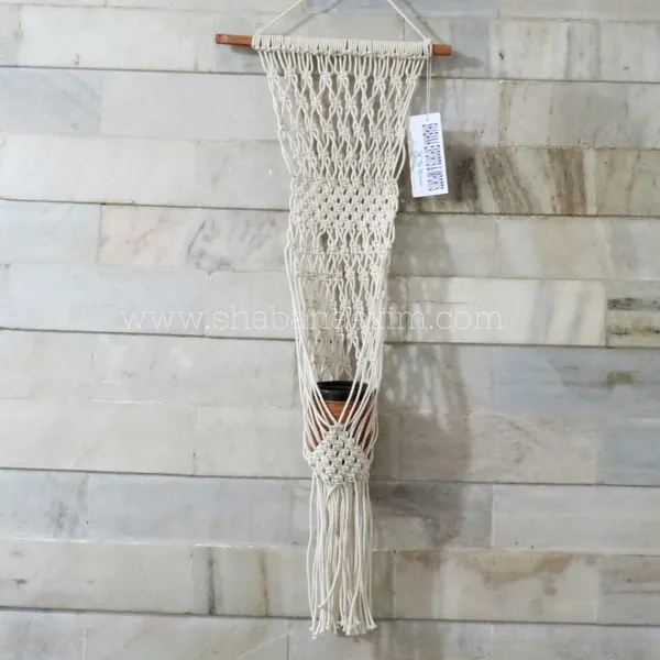 White_Awesome_Macrame_Cotton_Plant_Hanger_|_Indoor_Outdoor_Handmade_Hanging_Basket_Planter_Flower_Pot_Holderporch,_Balcony,_Window_Cotton_Rope_Planter,_Ivory,_40_Inches