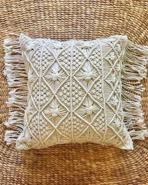 Beige_Bohemian_Cotton_Macrame_Square_Cushion_Cover_Throw_Pillowcases_Boho_Decors_For_Sofa_Couch_Bed_Living_Room_-_1_Pcs_Decorative_And_Comfy_Pillow_Case_(16X16,_Cream)_Beige,_Knot_Pattern