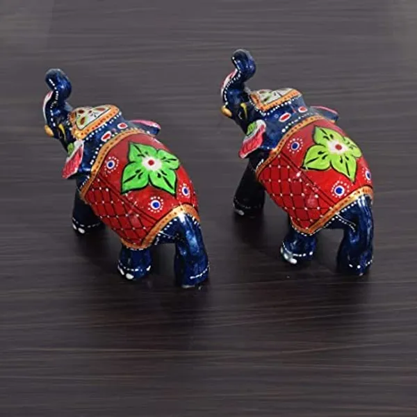 Gold_Handcrafted_Set_Of_2_Showpiece_Elephant_For_Decoration_For_Office,_Home_And_Gift_Purpose_Birthday,_Occasional_Nd_Thankasgiving_Party_(20X10Cm,15X_8Cm,14X8_Cm)_Teal_Blue