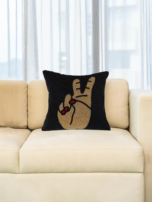 Black_Self_Design_Cushions_Cover_(40.64_Cm*40.64_Cm)