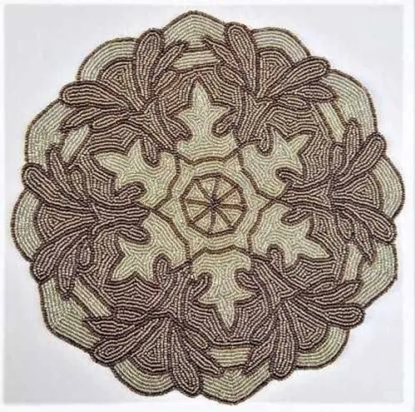Brown_Poleyster_Placemats,_Printed_Design,14_Inch_Round,_Best_For_Bed-Side_Table/Center_Table,_Dining_Table/Shelves