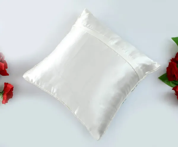 White_&_Pink_Satin_400Tc_Decorative_Pillowcover,16_X_16_Inches_Blue_Geometrical_Pattern,1_Piece