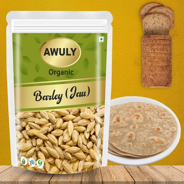 AWULY_Healthy_by_nature_Certified_Organic_Pearl_Barley,_Jau_Sabut_(Barley_Whole_Grain)|_|_With_Fibre,_Vitamins_&_Minerals|_For_Weight_Loss_&_Improves_Digestion|_Rich_in_Nutrients|_Heart_Healthy_(1000)