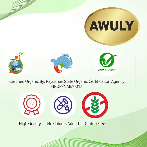 AWULY_Healthy_by_nature_Certified_Organic_Pearl_Barley,_Jau_Sabut_(Barley_Whole_Grain)|_|_With_Fibre,_Vitamins_&_Minerals|_For_Weight_Loss_&_Improves_Digestion|_Rich_in_Nutrients|_Heart_Healthy_(1000)