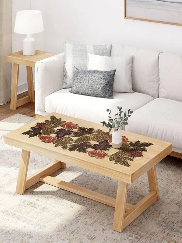 White_Premium_Handcraf_Beautiful_Beaded_Table_Runner_Craftsmanship_(13_*_36_Inch_)