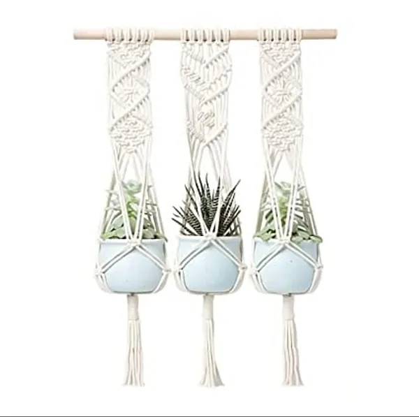 Beige_Macrame_Cotton_Three_Plant_Hanger_|_Ceiling_Hook_Hanger,_Rope_Flower_Pot_Holder_For_Indoor_Outdoor_Balcony_Garden_|_Home_Decor_Flower_Planter_Hanging_Rope_[Pack_Of_1]