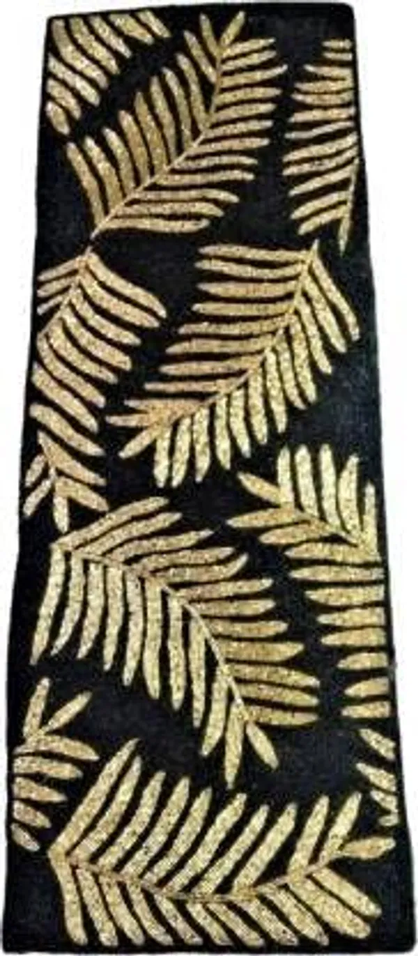 Black_Gold_Leafs_Center_Table_Runner_For_Coffee,_Dining_Table_-_14X36_Inch_-_Printed_Table_Runner