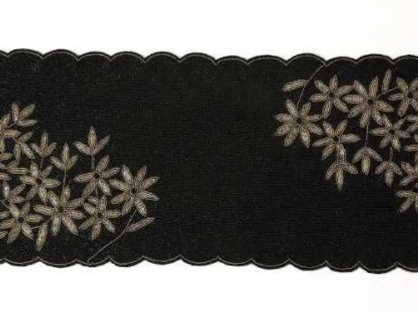Black_White_Flowers_Center_Table_Runner_For_Coffee,_Dining_Table_-_14X36_Inch_-_Printed_Table_Runner