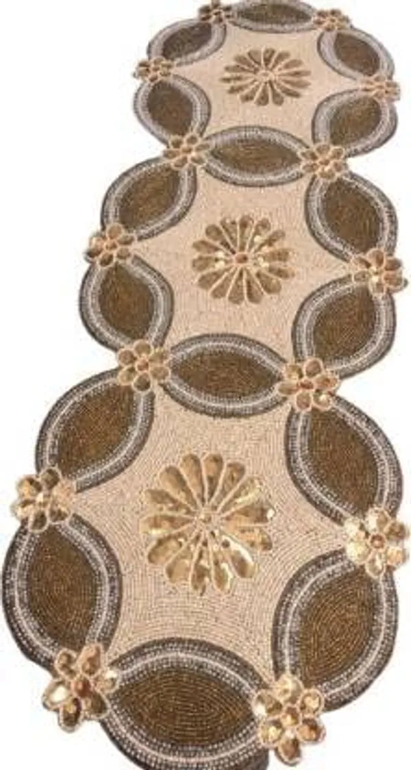 Brown_And_Beige_Center_Table_Runner_For_Coffee,_Dining_Table_-_14X36_Inch