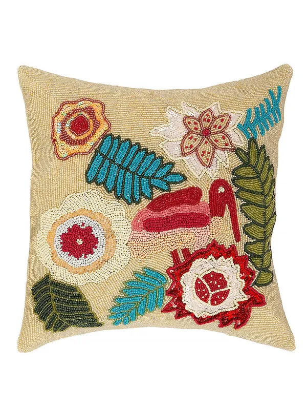 Multicolor_Printed_Cushions_&_Pillows_Case_Beaded_Swan_Pattern_(40.64_Cm*40.64_Cm,_Multicolor)