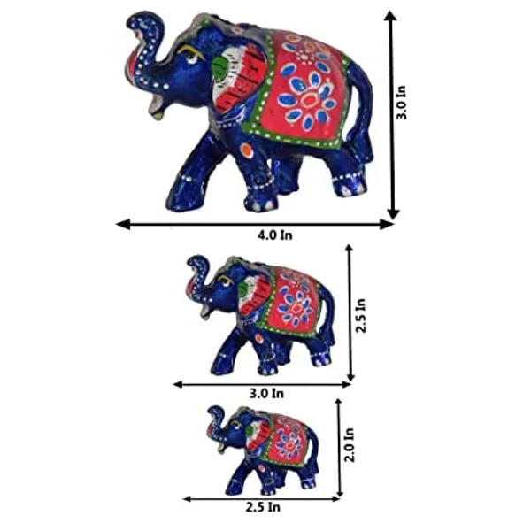 Gold_Handcrafted_Set_Of_6_Showpiece_Elephant_For_Decoration_For_Office,_Home_And_Gift_Purpose_Birthday,Occasional_&_Thankasgiving_Party_(20X10Cm,15X_8Cm,14X8_Cm)