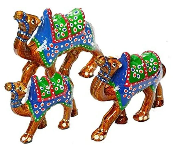 Gold_Handcrafted_Set_Of_3_Showpiece_Camel/Canon_For_Decoration_For_Office,_Home_And_Gift_Purpose_Birthday,_Occasional_Nd_Thankasgiving_Party_(20X10Cm,15X_8Cm,14X8_Cm)_Golden_Brown