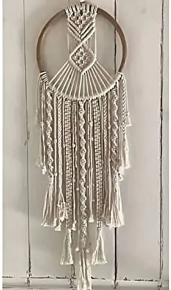 Beige_Macrame_Wall_Hanging_&_Boho_Wall_Decor_For_Apartment_Dorm_Baby_Room_Bedroom_Nursery_Above_Bed_Wallsmacrame_Wall_Decor_Cum_Wall_Art_For_A_Bohemian_Room_Decor,_Dreamcatcher