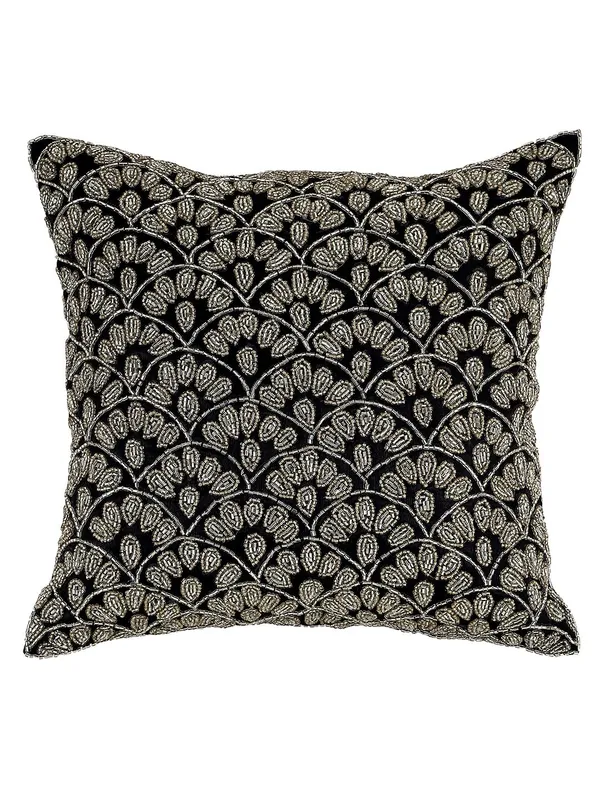Silver_Printed_Cushions_&_Pillows_Case_Beaded_Silverjaal_Pattern_(40.64_Cm*40.64_Cm,_Silver)