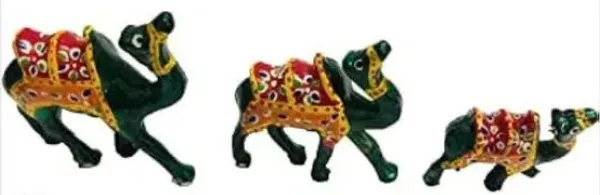 Multicolor_Set_Of_6_Handcrafted_Showpiece_Elephant/Camel()_For_Office,_Home,_And_Gift_Purpose_Birthday,_Occasional_Nd_Thanksgiving_Party_(20X10Cm,_15X_8Cm,_14X_8_Cm)