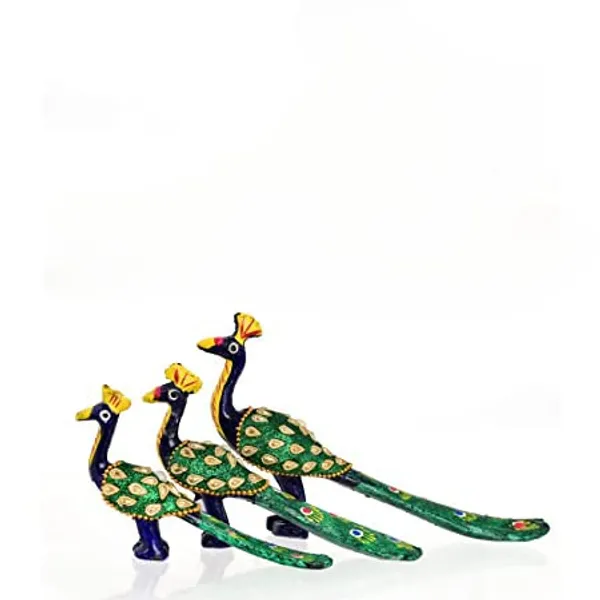 Gold_Handcrafted_Set_Of_6_Showpiece_Peacock_For_Decoration_For_Office,_Home_And_Gift_Purpose_Birthday_(20X10Cm,15X_8Cm,14X8_Cm)