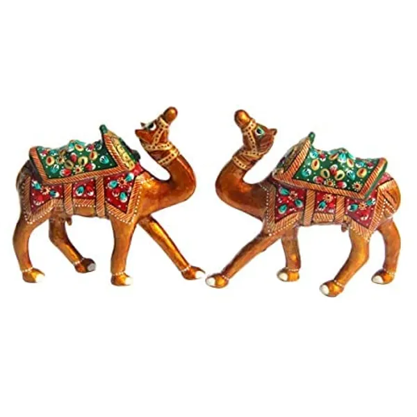Gold_Handcrafted_Set_Of_2_Showpiece_Camel/Canon_For_Decoration_For_Office,_Home_And_Gift_Purpose_Birthday,_Occasional_Nd_Thankasgiving_Party_(20X10Cm,15X_8Cm,14X8_Cm)_Green