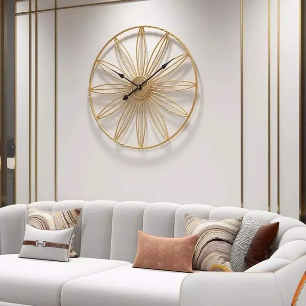 Gold_&_Black_Iron_Premium_&_Elegant_Rust_Free_Wallclock_Of_(24_X_24)_In