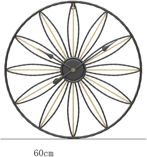 Gold_&_Black_Iron_Premium_&_Elegant_Rust_Free_Wallclock_Of_(24_X_24)_In