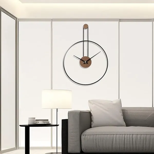 Black_&_Brown_Iron_Premium_&_Elegant_Rust_Free_Wallclock_Of_(18_X_24)_In