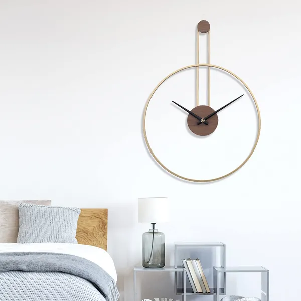 Gold_&_Brown_Iron_Premium_&_Elegant_Rust_Free_Wallclock_Of_(18_X_24)_In