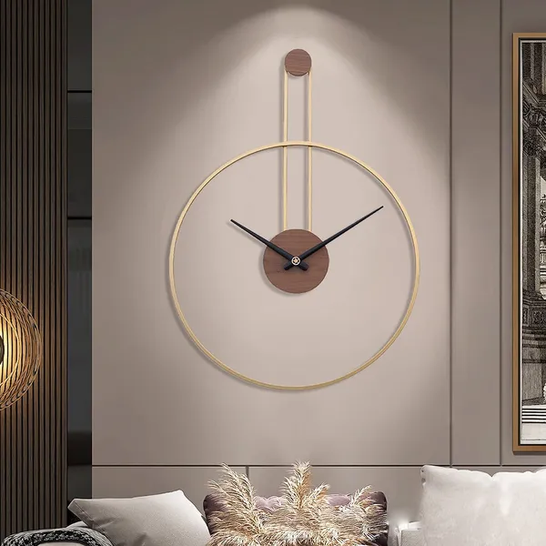 Gold_&_Brown_Iron_Premium_&_Elegant_Rust_Free_Wallclock_Of_(18_X_24)_In