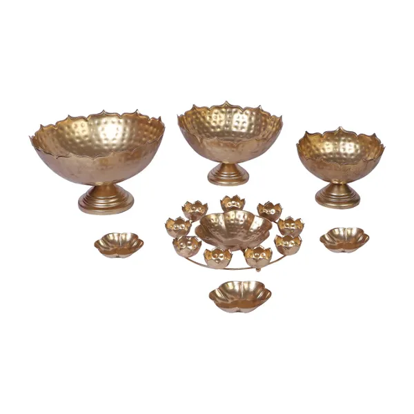 Gold_Metal_Premium_&_Elegant_Showpiece_(Pack_Of_7)
