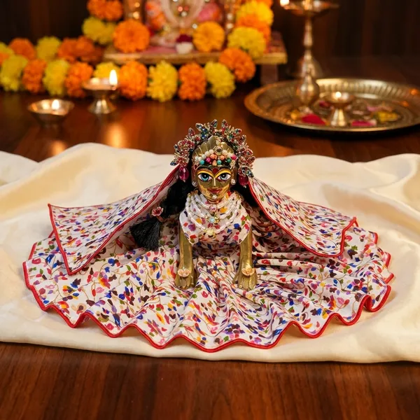 Bal_Radha_Summer_Spl_White_Printed_Cotton_Poshak