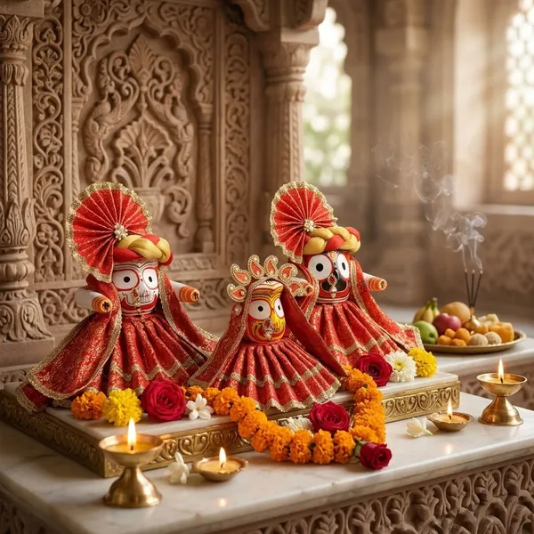 Jagannath_Family_Festive_Special_Red_Brocade_11_pc_Dress_Set