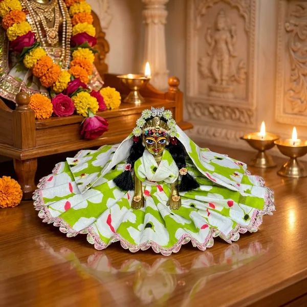 Bal_Radha_Hariyali_Leher_Poshak_with_Chandrika