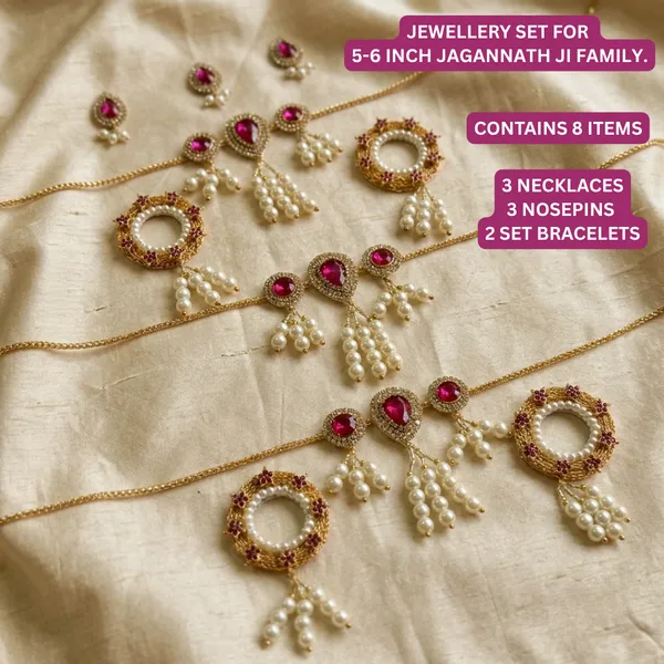 Jewellery_Set_(Pink_Set_B)_for_Jagannath_Ji_Family