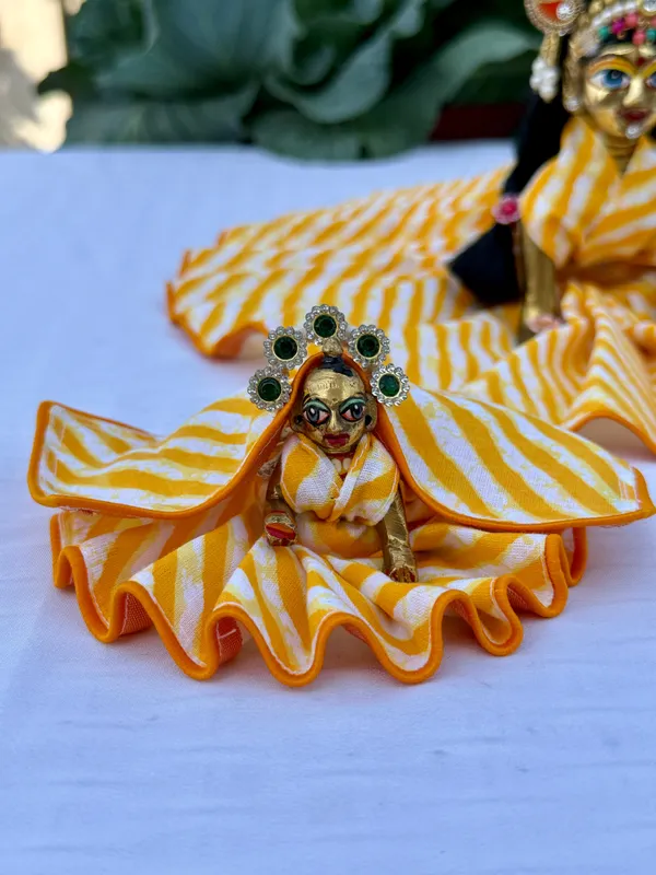 Bal_Radha_Yellow_Cotton_Stripe_Dress