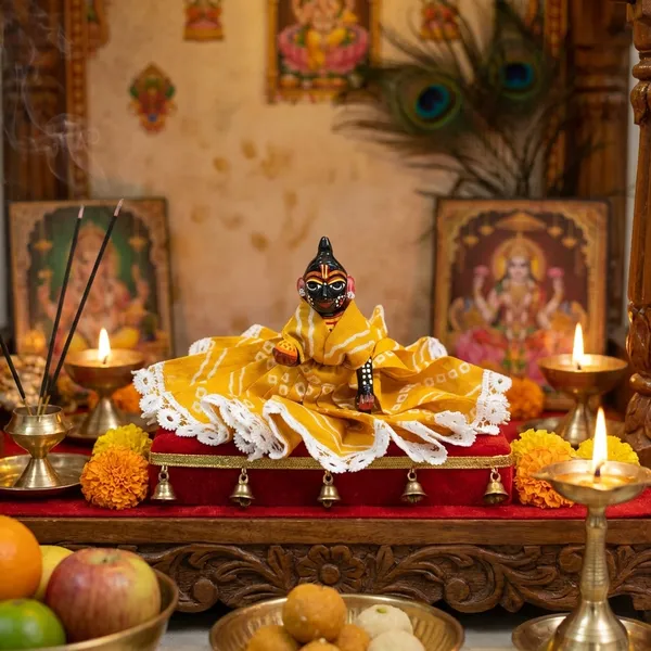 Laddu_Gopal_Summer_Cotton_Poshak_Mustard_Bandhanii