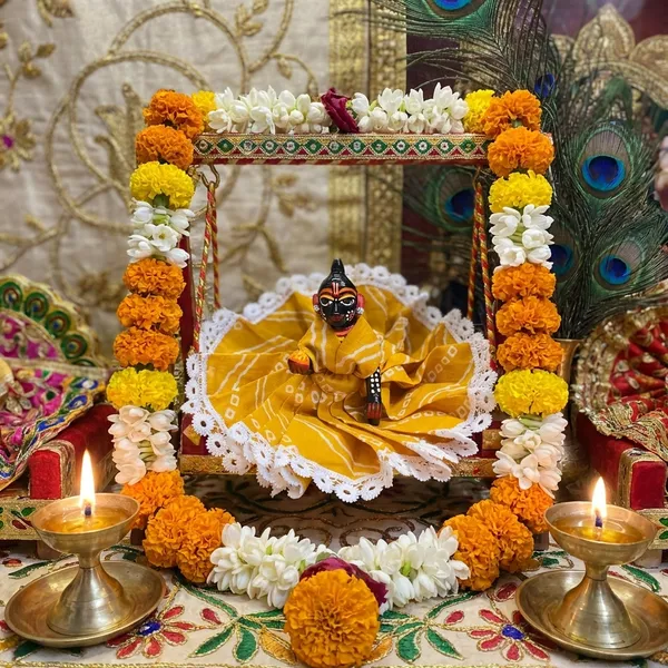 Laddu_Gopal_Summer_Cotton_Poshak_Mustard_Bandhanii