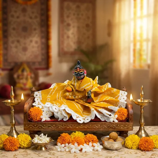 Laddu_Gopal_Summer_Cotton_Poshak_Mustard_Bandhanii